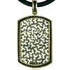 Pendants | Tag Pendants*Alex Soldier Gold Diamond Contrast Tag Pendant/Necklace On Cord