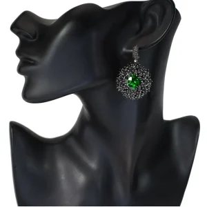 Stud Earrings*Alex Soldier Silver Astra Earrings with Swarovski Crystal & Spinel
