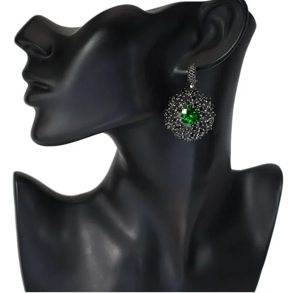 Stud Earrings*Alex Soldier Silver Astra Earrings with Swarovski Crystal & Spinel