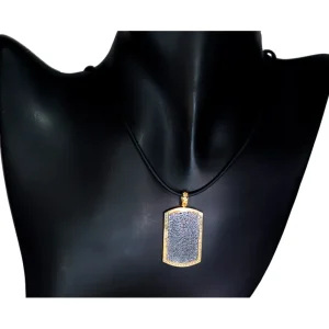 Pendants | Tag Pendants*Alex Soldier Silver Contrast Tag Pendant/Necklace On Cord