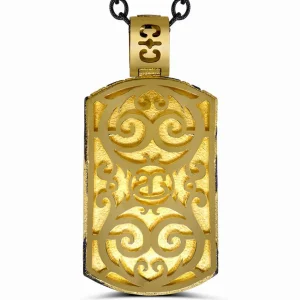 Pendants | Tag Pendants*Alex Soldier Silver Swirl Tag Pendant/Necklace