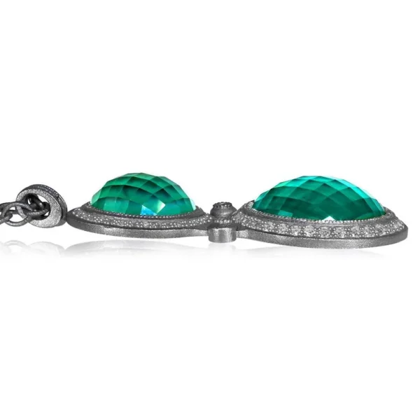 Pendants*Alex Soldier Silver Symbolica Pendant with Green Agate & Topaz