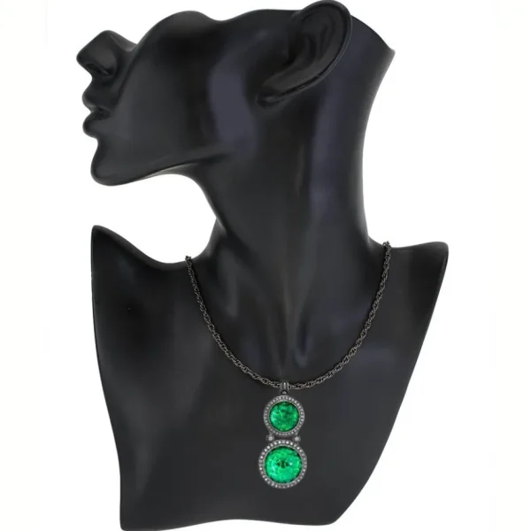 Pendants*Alex Soldier Silver Symbolica Pendant with Green Agate & Topaz
