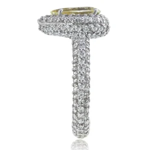 Bold & Vintage Inspired*Alex Soldier Stardust Diamond Pear Shape Engagement Ring