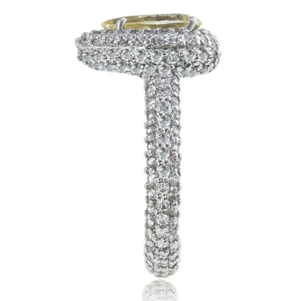 Bold & Vintage Inspired*Alex Soldier Stardust Diamond Pear Shape Engagement Ring