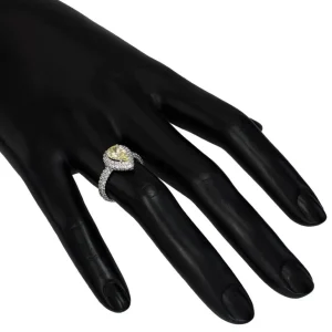 Bold & Vintage Inspired*Alex Soldier Stardust Diamond Pear Shape Engagement Ring