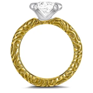 Modern & Elegant | Solitaire*Alex Soldier Valentine Diamond Sage Engagement Ring